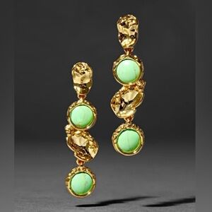 Alexis Bittar Brut Mojave Coin Linear Earrings